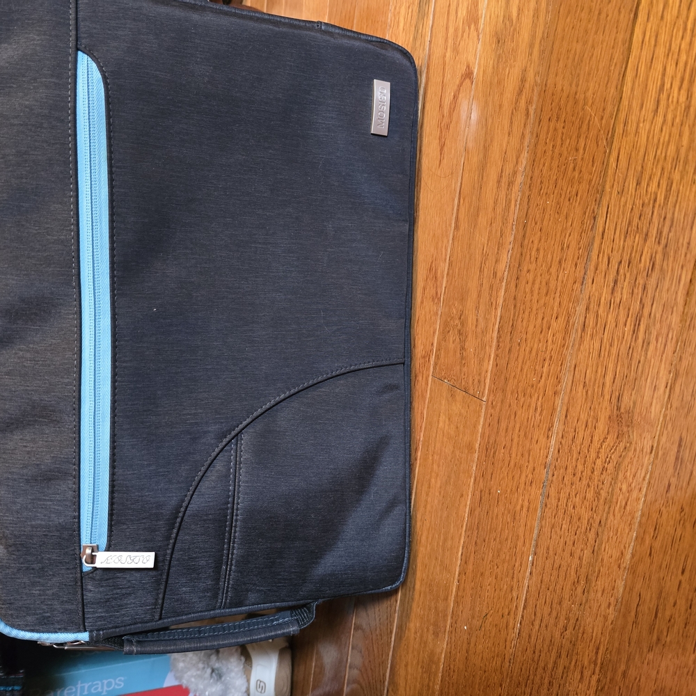Black and Blue Laptop Bag